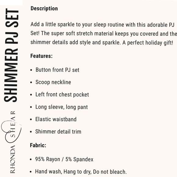 RHONDA SHEAR SHIMMER RED COZY HOLIDAY MATCHING PAJAMA PJ SET - Picture 2 of 15